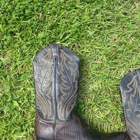 Justin Lizard Leather Boots - Picture 8 of 11